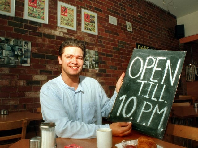 Dare Cafe owner Aaron Cowlrick was celebrating after council chiefs granted him permission to stay open until 10pm.