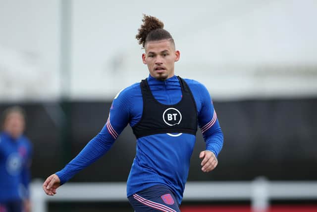 MOVE COMPLETED: For Kalvin Phillips, above, to join Manchester City from Leeds United. Photo by Eddie Keogh - The FA/The FA via Getty Images.