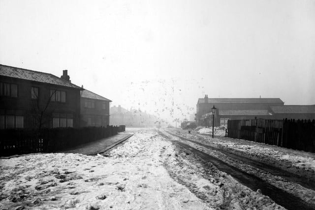 A snow covered Barkly Road in February 1940.