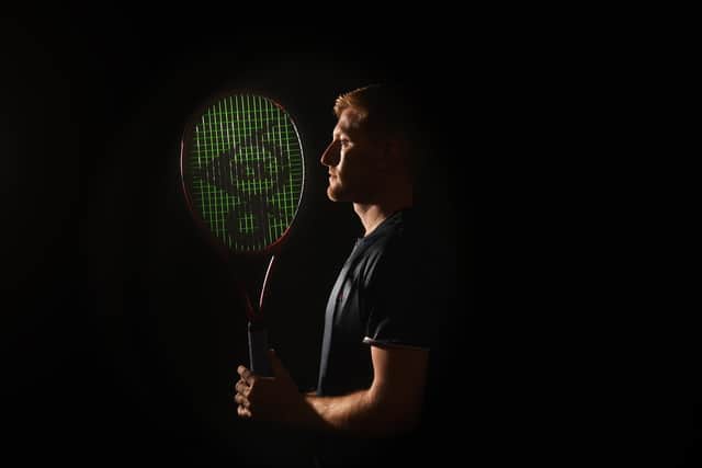Luke had to choose between his two favourite sports, tennis and cricket, when he was a teenager (Photo: Simon Hulme)