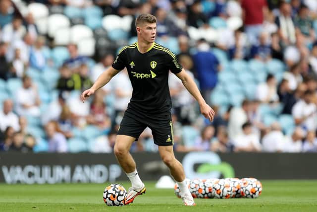 LEARNING CURVE: For 19-year-old Leeds United defender Charlie Cresswell.
Photo by George Wood/Getty Images.