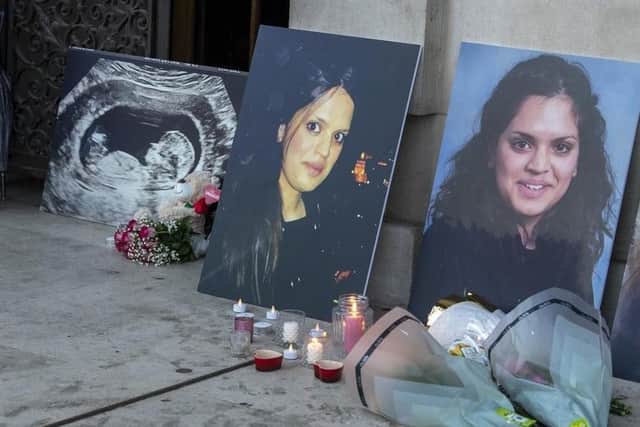 A vigil for Leeds employment lawyer Fawziyah Javed and her unborn child was held earlier this year. Picture: Tony Johnson