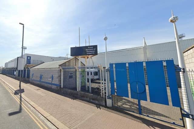 The incidents happened at the Hartlepool United v Bradford City football game on Tuesday March 15 (Photo: Google)