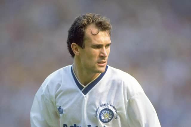 Tony Dorigo in action for Leeds United during the early 1990s (Photo: Ben Radford/Allsport)