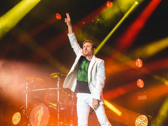 Singer Simon Le Bon wows the crowd. Photos by Cuffe and Taylor/The Piece Hall Trust
