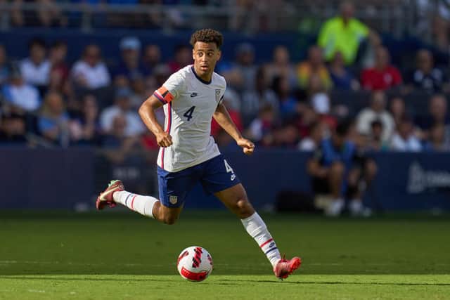 FIFTH RECRUIT: USA international midfielder Tyler Adams who has joined Leeds United from RB Leipzig. Photo by Robin Alam/ISI Photos/Getty Images.