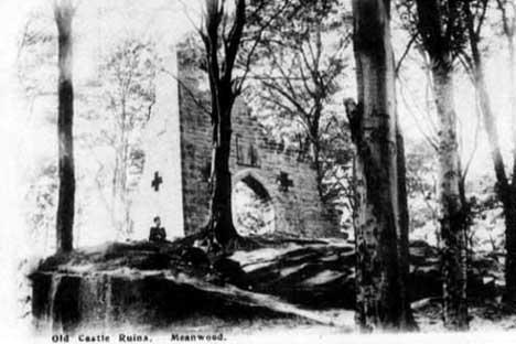 A photograph of an old postcard circa 1900.