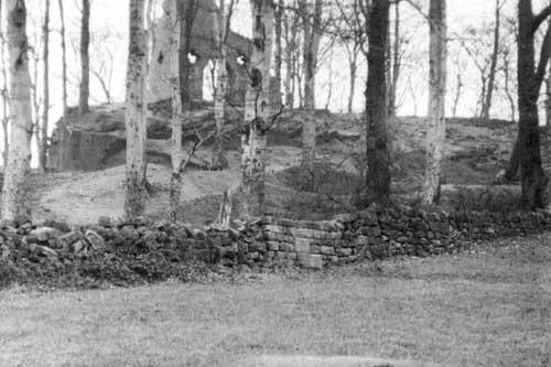 In the foreground of this photo dating back to 1911 is an ancient spring.