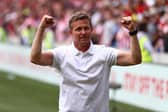 FOOTBALL'S BACK: For Leeds United and head coach Jesse Marsch, above, as the Whites face Blackpool at York City tonight. 
Photo by ADRIAN DENNIS/AFP via Getty Images.