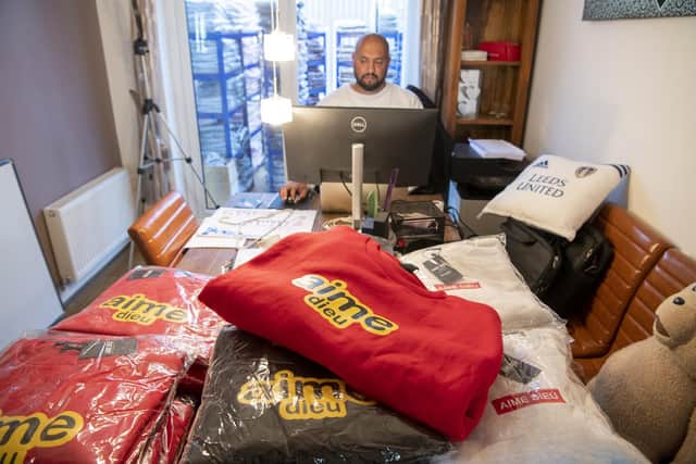 Sohail runs the business from his home in Liversedge (Photo: Tony Johnson)