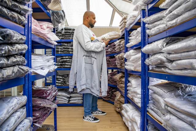 Sohail Rashid, 44, launched his online clothing brand Aime Dieu in July last year (Photo: Tony Johnson)