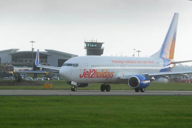 Jet2Holidays is one of the key airlines to operate out of Leeds Bradford Airport. Picture: Simon Hulme.