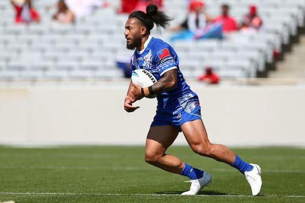 Jorge Taufua in ac tion for Samoa. Picture by Renee McKay/www.photosport.nz/SWpix.com.