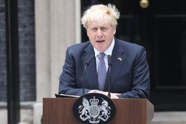 Boris Johnson said it was “clearly the will of the parliamentary Conservative Party that there should be a new leader” as he announced his resignation.