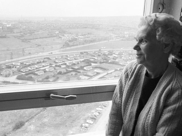High rise living came to LS11 with the opening of Cottingley Heights in April 1972.