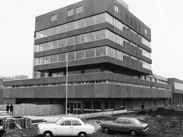 Leeds Fire Brigade's new headquarters on Kirkstall Road pictured in March 1972.