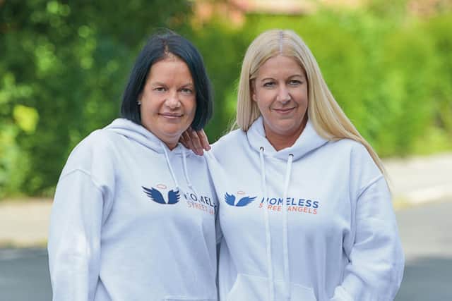 Homeless Street Angels founders Becky (left) and Shelley Joyce