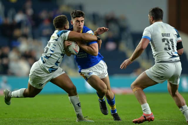 Jack Sinfield in action against Toulouse earlier this season. Picture by Bruce Rollinson.