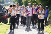 The Queen's Baton, which is coming to Leeds tomorrow, is pictured near to the town of Devizes in Wiltshire (Photo: Andrew Matthews/PA Wire)