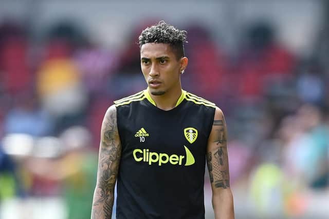 Raphinha is set to depart Elland Road in a deal worth £63m. Pic: Alex Davidson.