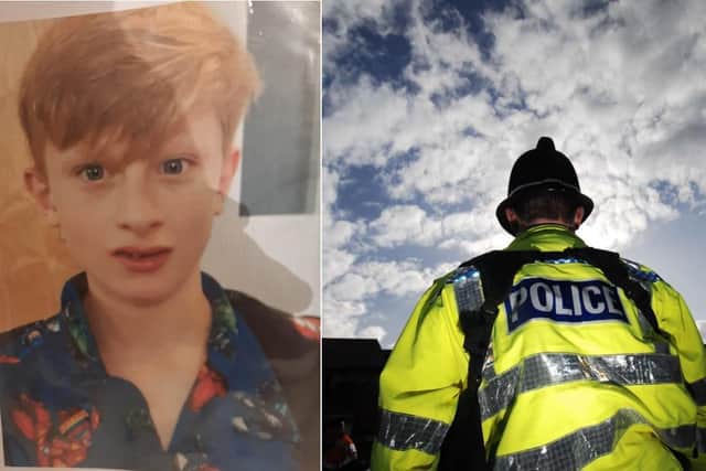 Francis is 12 and was last seen in Batley. Picture: WYP/Simon Hulme.