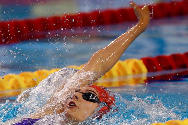 Leah Schlosshan on her way to winning gold at the European Junior Championships (Picture: LEN/Simone Castrovillari)