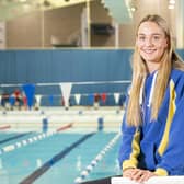 Top step: City of Leeds swimmer Leah Schlosshan at the Leeds Aquatic Centre. (Picture: Tony Johnson)