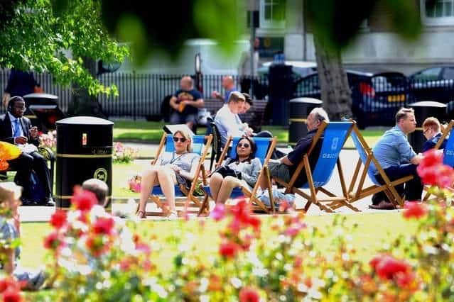 Leeds has basked in temperatures up to 28 and 29 °C over the weekend.