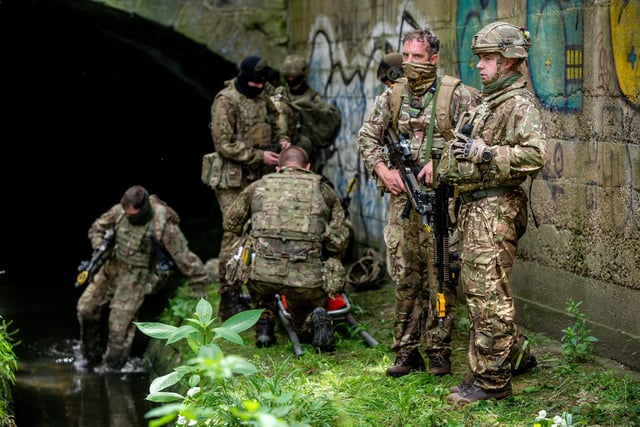 These brilliant pictures capture the personnel completing a training exercise in Leeds