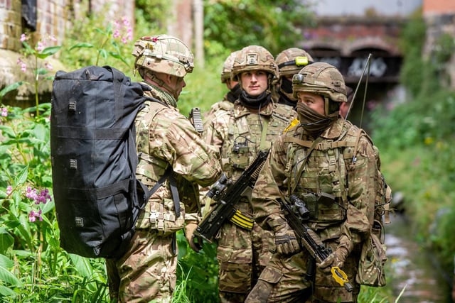 YEP photographer Bruce Rollinson went out with the soldiers on the exercise