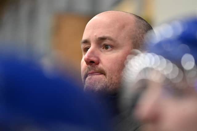 BELIEVER: .
Leeds Knights head coach Ryan Aldridge 
is confident 18-year-old defender Bailey Perre can be a success at NIHL National level. Picture: Bruce Rollinson