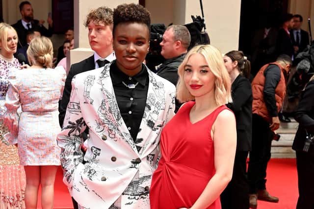 The couple, who have been together four years, welcomed a baby boy after their fourth round of IVF. Picture: Kate Green/Getty Images.