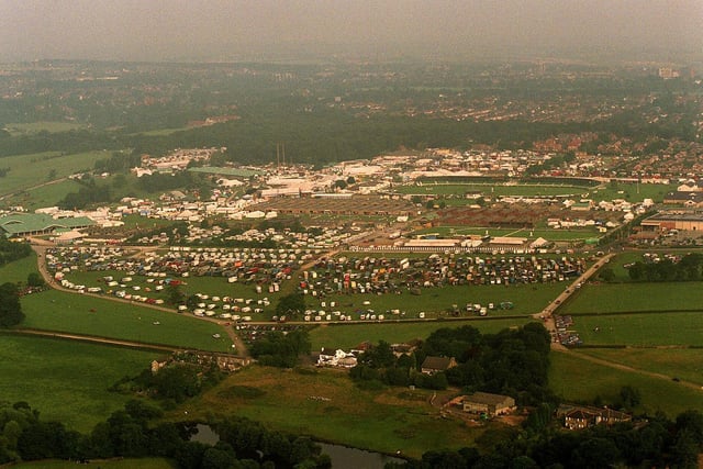 The Great Yorkshire Show from the air in July 1999. PIC: Kippa Matthews