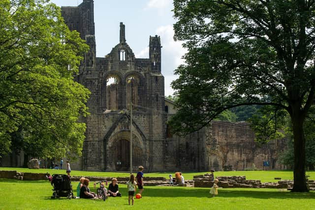 The beauty of Kirkstall Abbey is a wonderful backdrop on a summer's day.