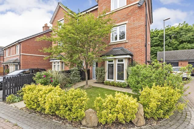 This four bed semi-detached house in a quiet cul-de-sac in Manston is on the market for an asking price of £385,000.
