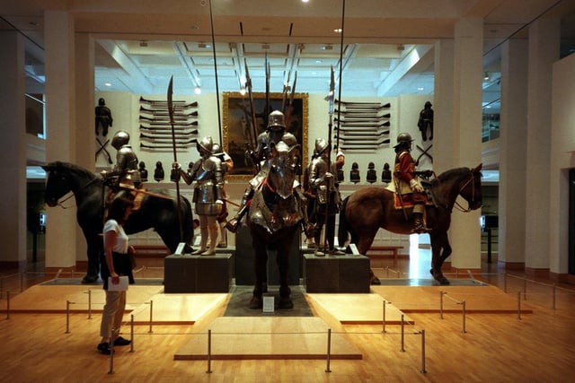 Inside the Royal Armouries.