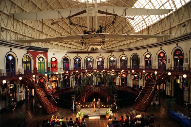 The Corn Exchange staged the Leeds to the Millennium Fashion Show.