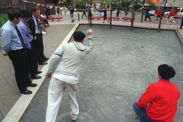 The second Leeds International Boules festival was held in Leeds city centre.