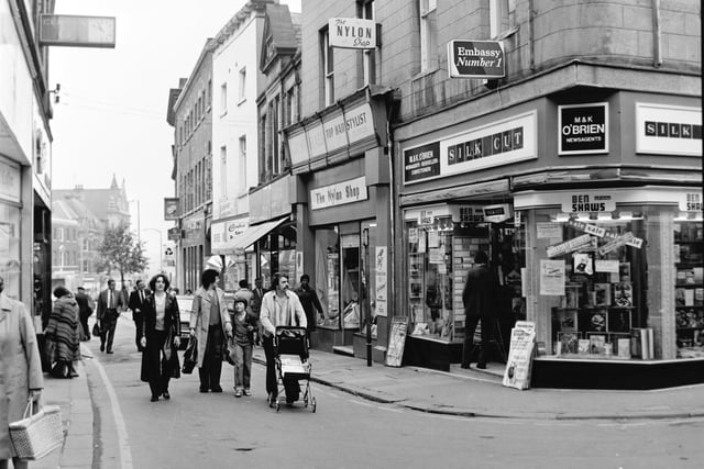 Does this city centre street look familiar? Shops on Silver Street.