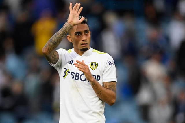 Leeds United winger is set to join Barcelona in a £50m move, subject to a medical. Pic: Oli Scarff.