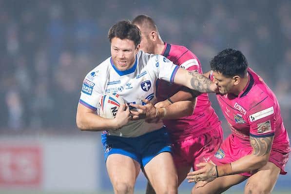 Yusuf Aydin in action for Trinity against Rhinos this season.Picture by Allan McKenzie/SWpix.com.