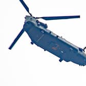On of the RAF Chinook helicopters over Leeds (Photo: Bob Peters @BobPetUK)