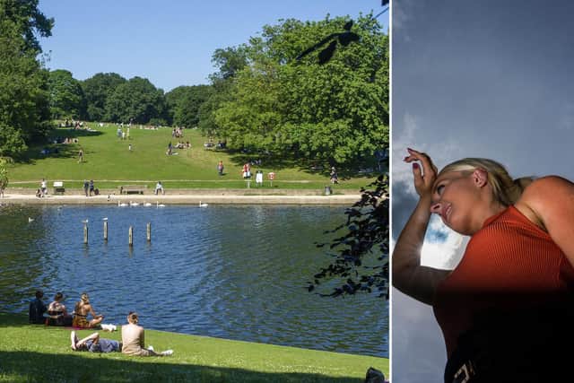 Temperatures in Leeds could reach 34C on Tuesday.