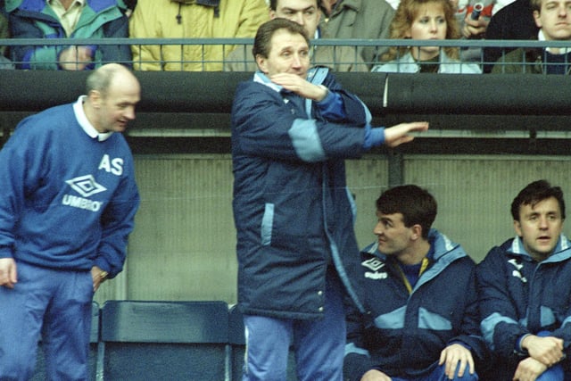 From Howard Wilkinson in the Whites dugout.
Picture by Varleys.