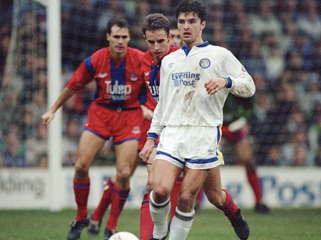 For Gary Speed, chased by current England boss Gareth Southgate, behind.
Picture by Varleys.