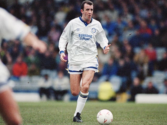 Gary McAllister pushes on against Palace.
Picture by Varleys.