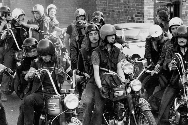Hell's Angels rode into Leeds in September 1973 for the funeral of the president of the Leeds Chapter, Stephen Guest, who died in an incident in Derby.