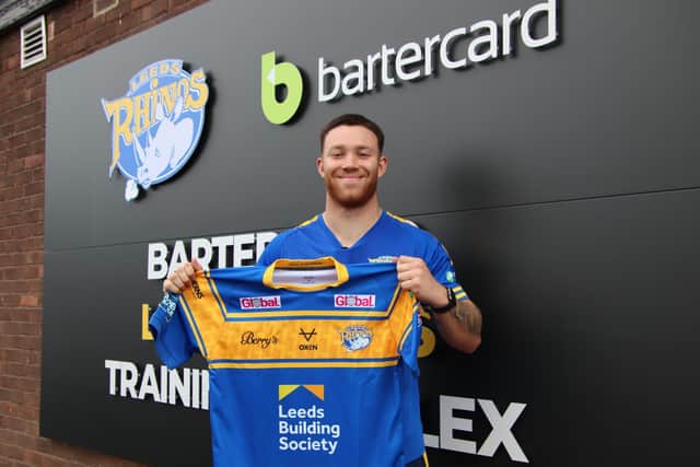 Yusuf Aydin will make his Rhinos debut against Toulouse on Saturday. Picture by Phil Daly/Leeds Rhinos.