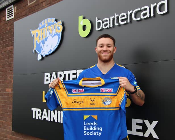 Yusuf Aydin will make his Rhinos debut against Toulouse on Saturday. Picture by Phil Daly/Leeds Rhinos.
