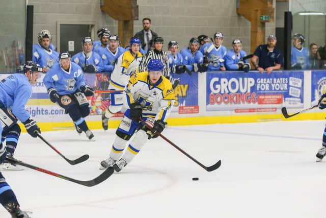 CATCH ME IF YOU CAN: Leeds Knights' Kieran Brown led NIHL National in scoring last season - posting 146 points, including 75 goals, from just 66 games. Picture: 

Andy Bourke/Podium Prints